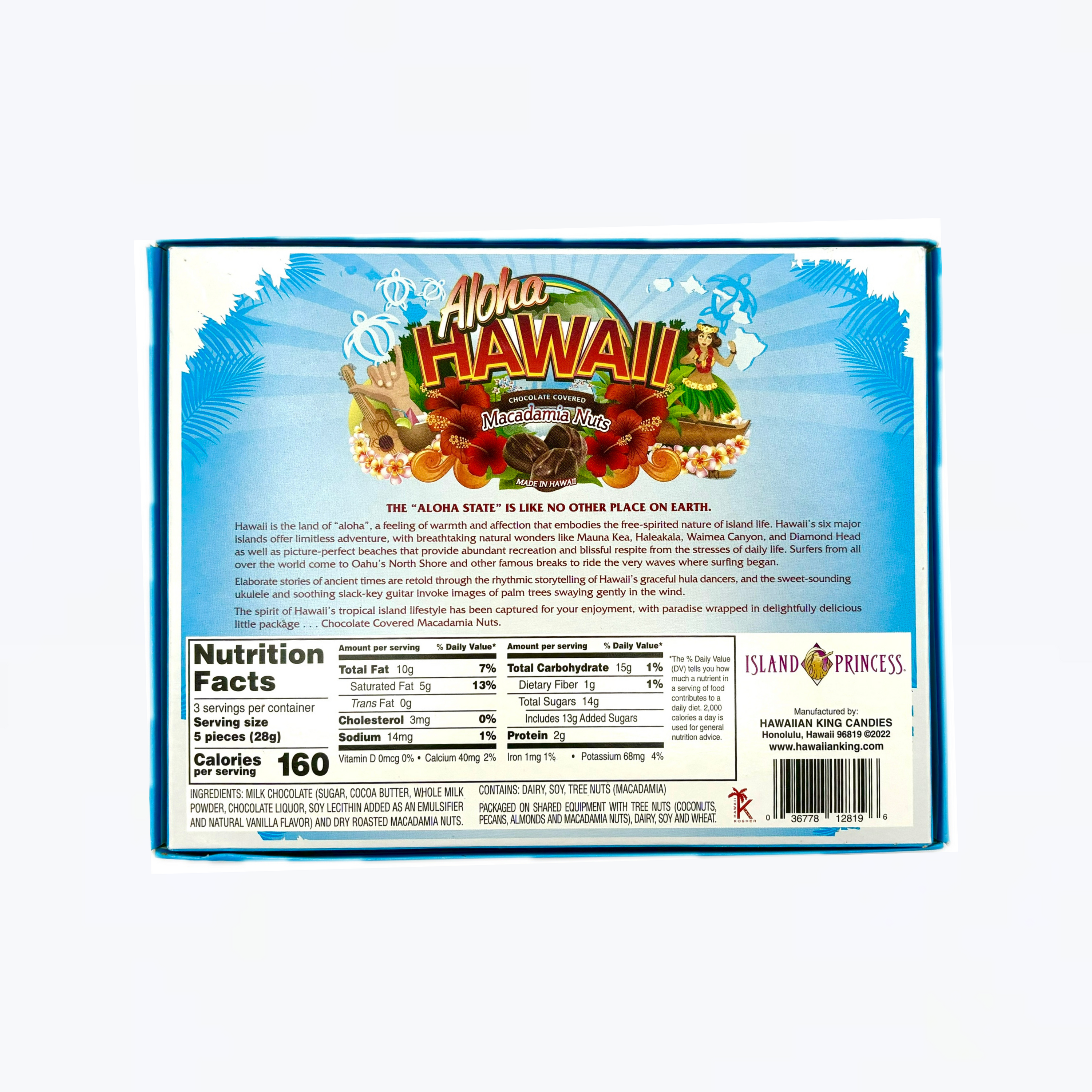アロハハワイ チョコレートマカダミアナッツ 16粒 – Hawaiian King Candies アロハハワイ チョコレートマカダミアナッツ 16粒 – Hawaiian King Candies